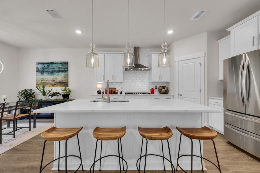 Furnished interior view inside a new home in Jasmine Point at Lakes of Cane Bay, Summerville (Image 20).
