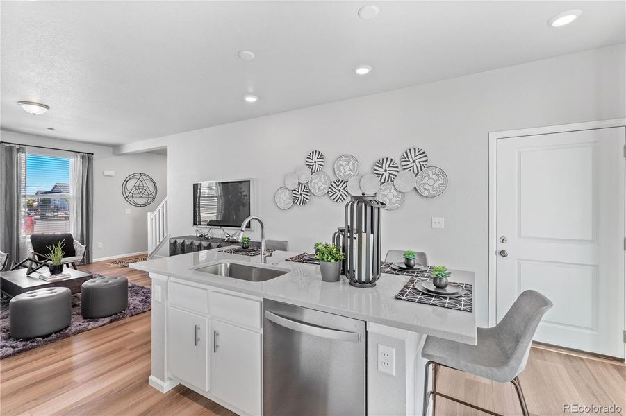 Furnished interior view inside a new home in , Commerce City (Image 11).