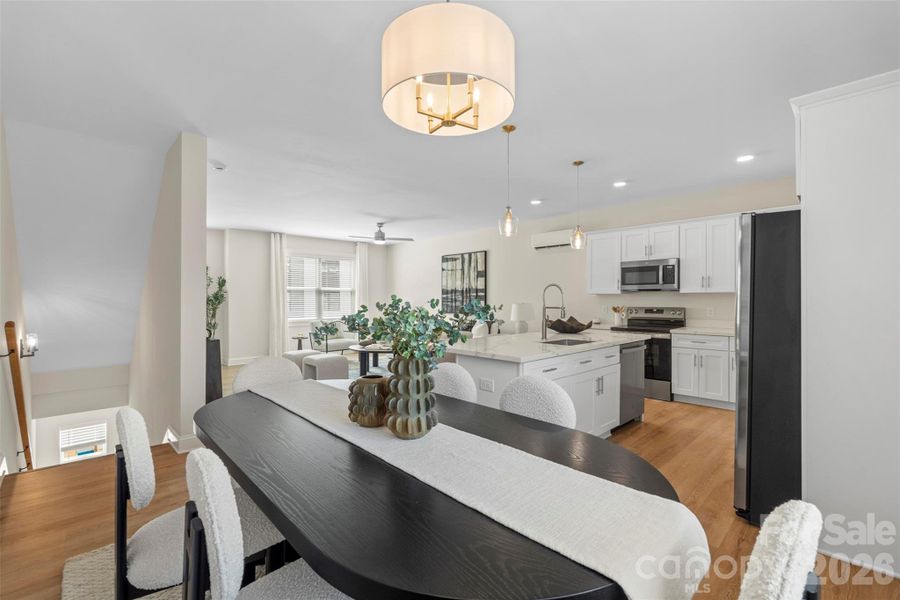 Furnished interior view inside a new home in , Charlotte (Image 35).