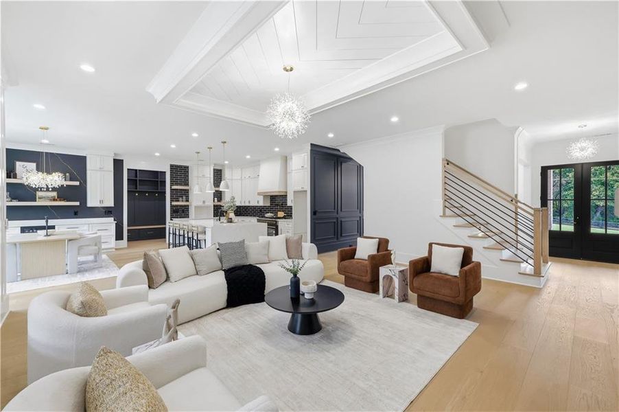 Furnished interior view inside a new home in , Monroe (Image 15).