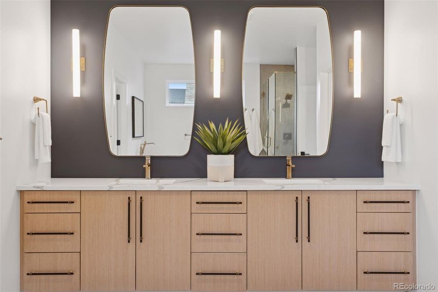 Furnished interior view inside a new home in , Denver (Image 33).