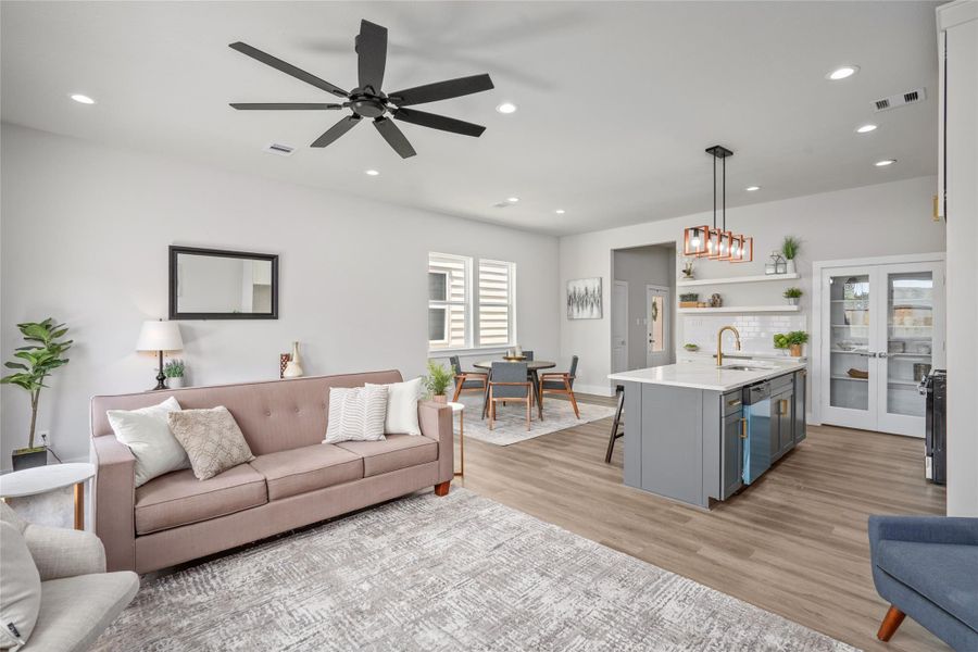 Furnished interior view inside a new home in , Houston (Image 18).