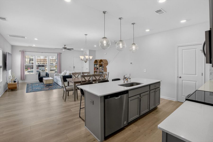 Furnished interior view inside a new home in , Summerville (Image 17). Furnished interior view inside a new home in , Summerville (Image 17).
