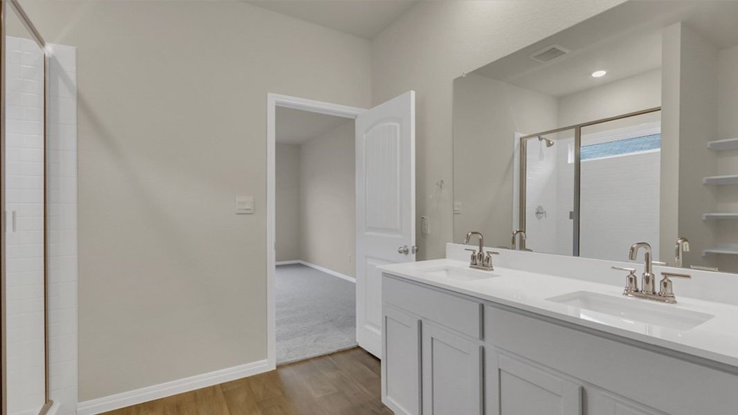 Furnished interior view inside a new home in Rosenbusch Ranch, Leander (Image 10). Furnished interior view inside a new home in Rosenbusch Ranch, Leander (Image 10).