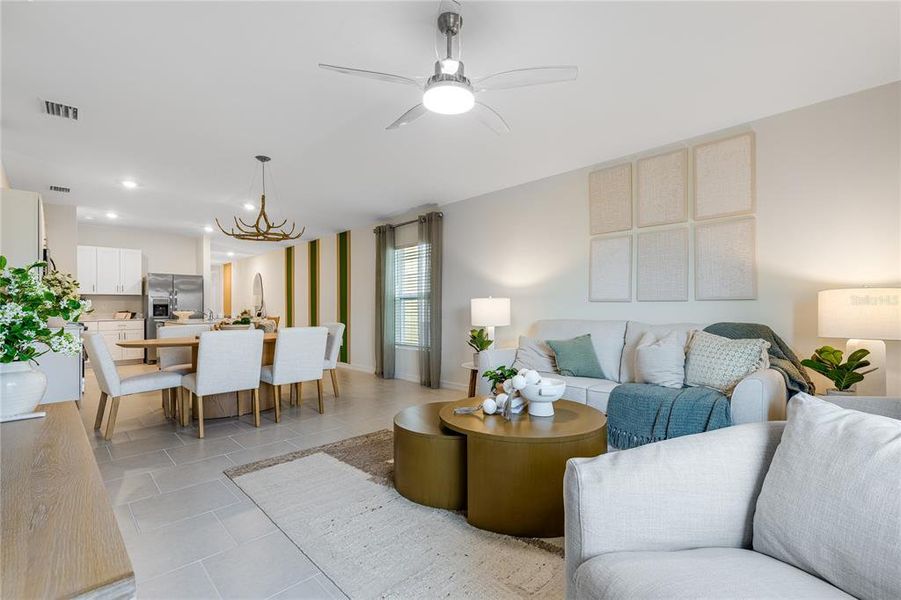 Furnished interior view inside a new home in Rye Ranch, Parrish (Image 40).