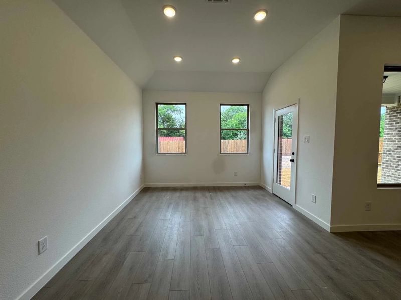 Breakfast Nook Construction Progress