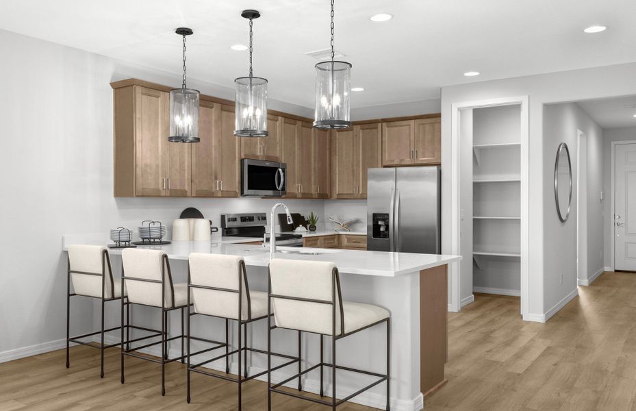 Representative furnished interior of a home built from the Vervain by Pulte Homes in Hayden Estates, Buckeye (Image 7).