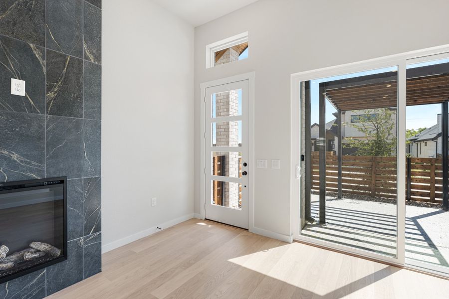 Spacious, unfurnished interior of a new home in Willow Grove Single-Family Homes, Melissa (Image 21).