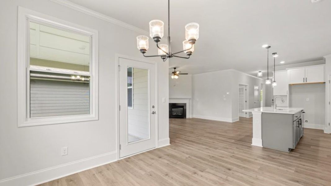 Spacious, unfurnished interior of a new home in Hamptons at Riverwood North, Dallas (Image 24).