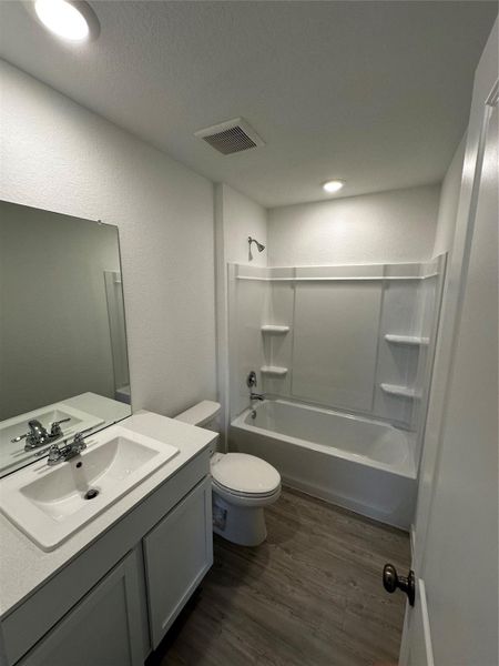 Pics are not of actual home.  They are a representative of a home of the same floor plan