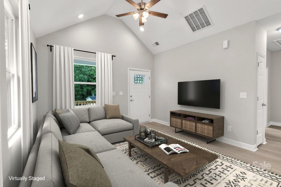 Furnished interior view inside a new home in , Statesville (Image 8).