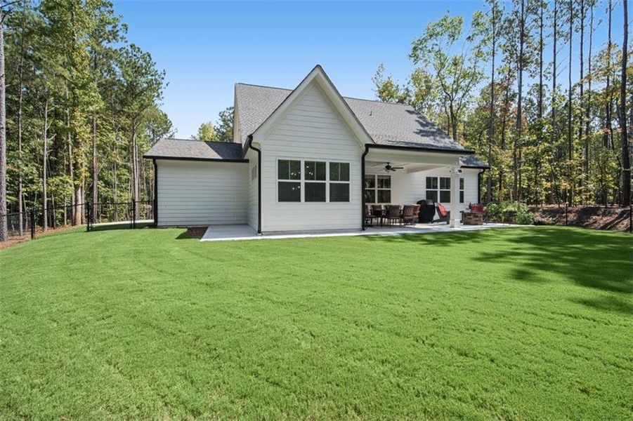 Exterior details and patio area of a home in , Douglasville (Image 43).