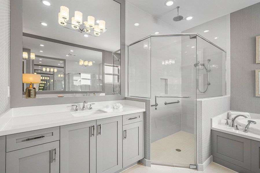 Furnished interior view inside a new home in , Boynton Beach (Image 27).