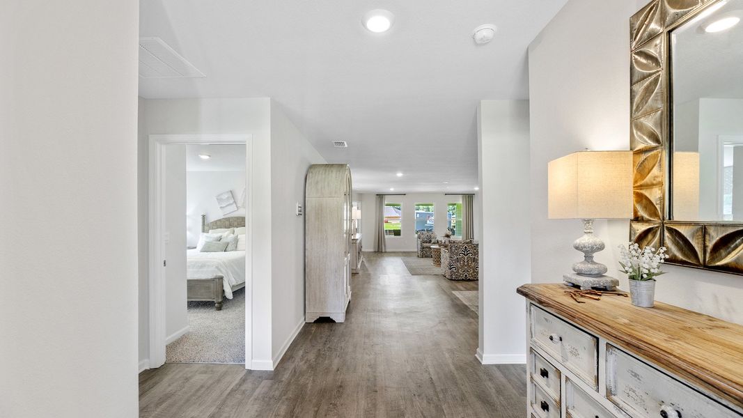 Representative furnished interior of a home built from the The Sawyer by D.R. Horton in The Hammocks, Crawfordville (Image 3).