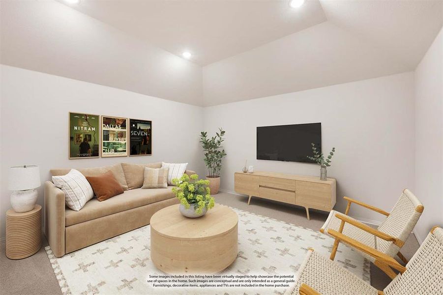 Furnished interior view inside a new home in Sunset Ridge, Alvarado (Image 12). Furnished interior view inside a new home in Sunset Ridge, Alvarado (Image 12).