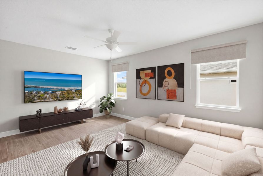 Furnished interior view inside a new home in Windwater, Parrish (Image 8).