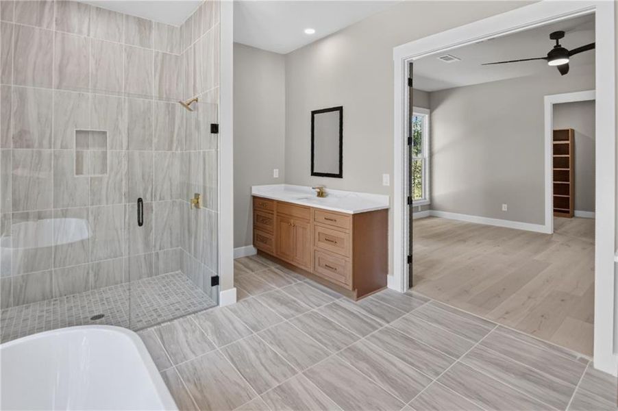 Furnished interior view inside a new home in , Stone Mountain (Image 20).