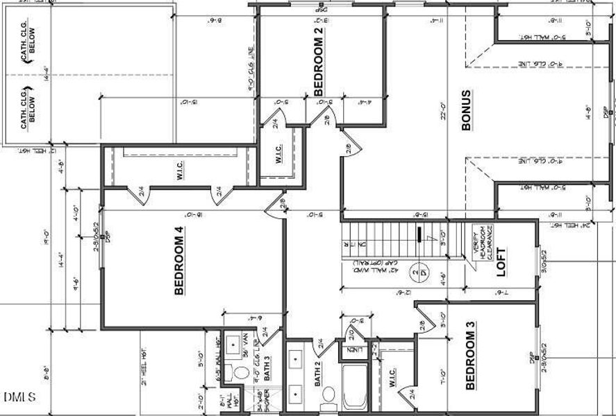 1004 POND STREET - SECOND FLOOR PLAN 1004 POND STREET - SECOND FLOOR PLAN