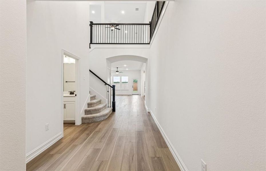 Welcoming entry  *Real home pictured