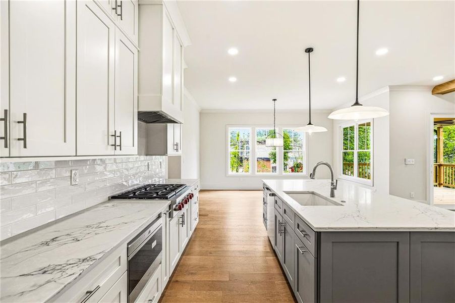 Furnished interior view inside a new home in , Atlanta (Image 8).