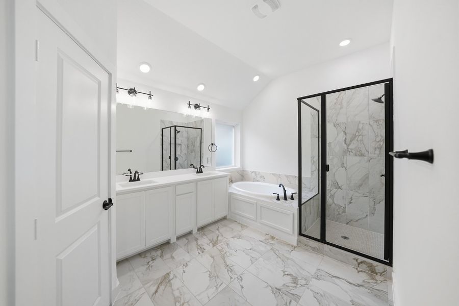 Furnished interior view inside a new home in Light Farms Brenham - 40' Lots, Celina (Image 11).