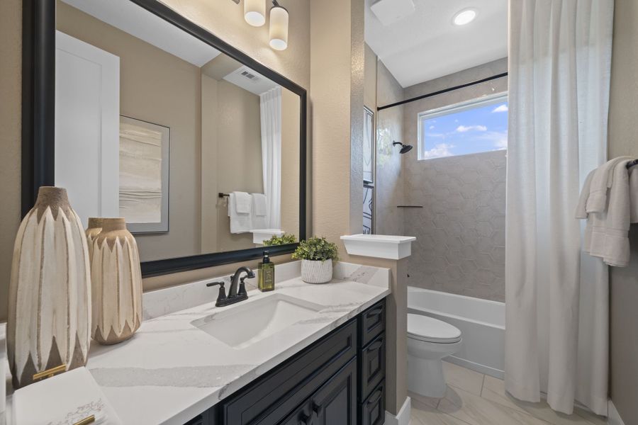 Furnished interior view inside a new home in The Highlands, Porter (Image 8).