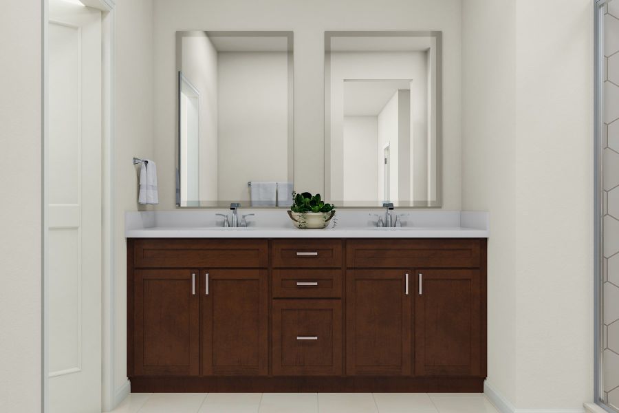 Representative furnished interior of a home built from the 3 by Tri Pointe Homes in Sugar Mill Village, Longmont (Image 40).