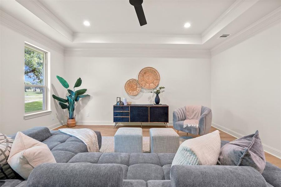 Furnished interior view inside a new home in , Weatherford (Image 34).
