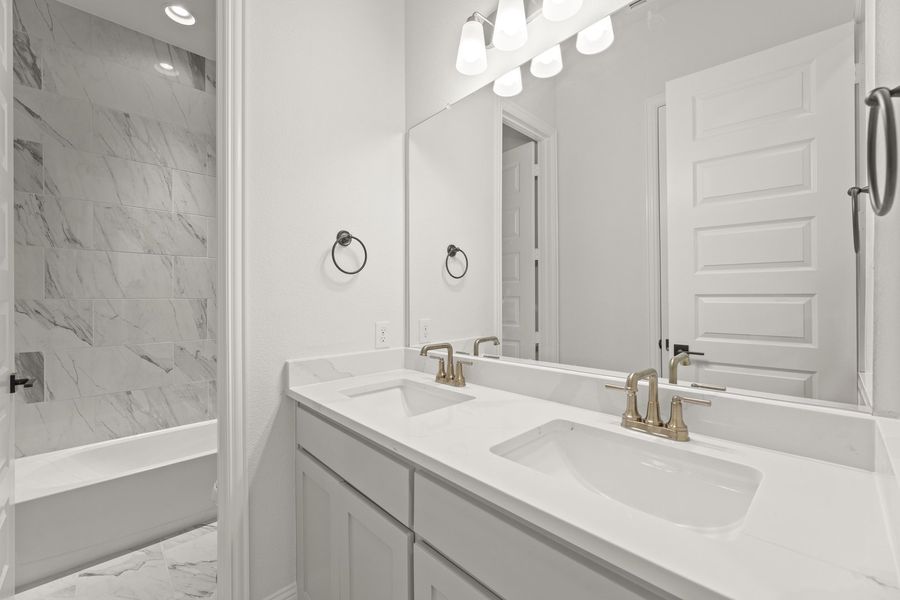 Representative furnished interior of a home built from the Crockett by Windsor Homes in Anna Town Square, Anna (Image 15).