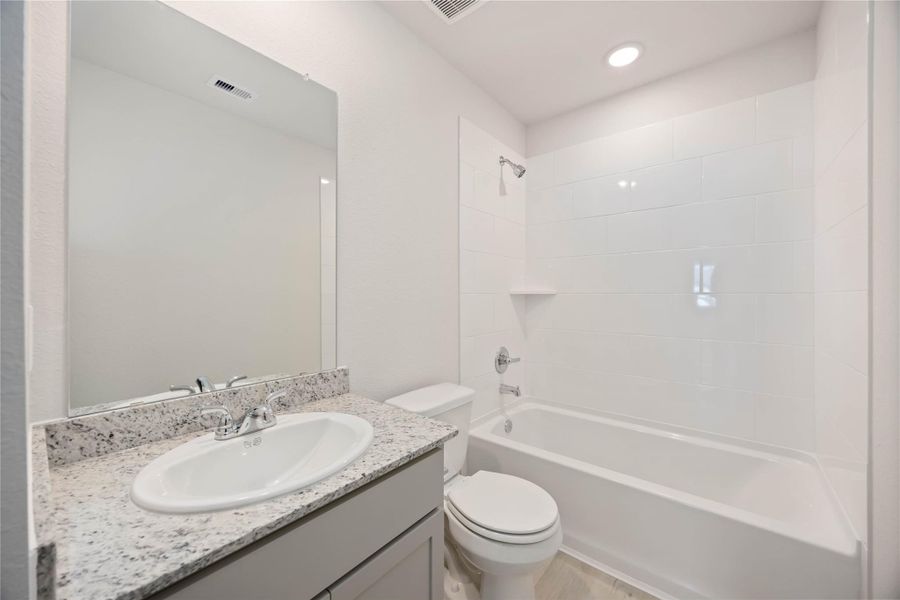 Furnished interior view inside a new home in Bluebonnet Village, Bellville (Image 8). Furnished interior view inside a new home in Bluebonnet Village, Bellville (Image 8).