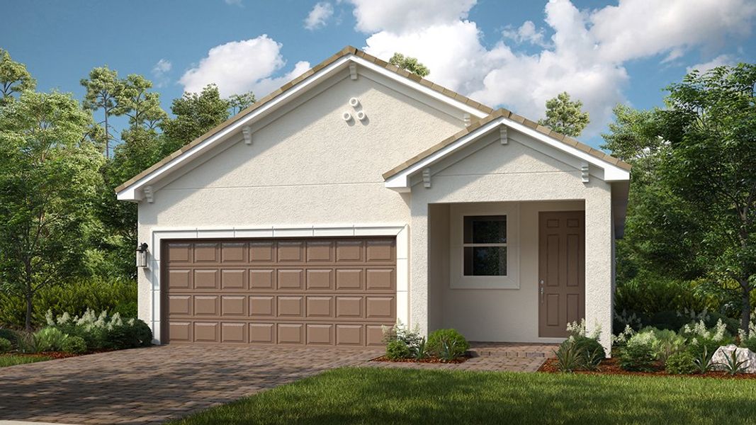 Representative exterior photo of a completed home built from the Salina by Taylor Morrison in Esplanade at Wellen Park, Englewood, FL (Image 4). Representative exterior photo of a completed home built from the Salina by Taylor Morrison in Esplanade at Wellen Park, Englewood, FL (Image 4).