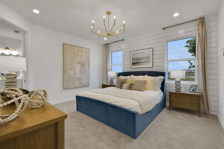 Furnished interior view inside a new home in Creekside Run at Babcock Ranch, Punta Gorda (Image 10).