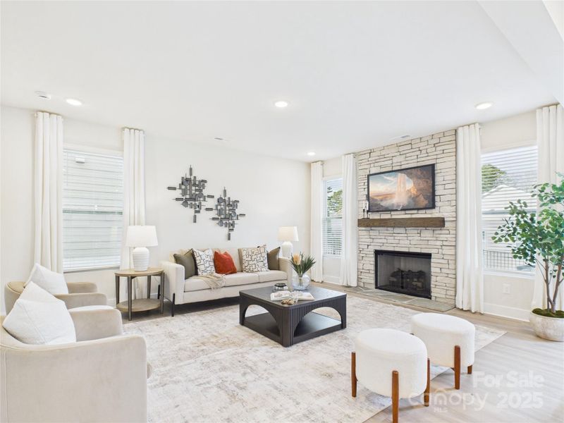 Furnished interior view inside a new home in Kinghurst Cove, Charlotte (Image 12).