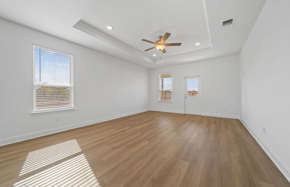 Spacious, unfurnished interior of a new home in Patterson Ranch, Georgetown (Image 44). Spacious, unfurnished interior of a new home in Patterson Ranch, Georgetown (Image 44).