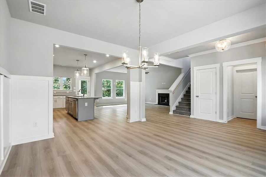 Spacious, unfurnished interior of a new home in Traditions of Braselton, Jefferson (Image 32).