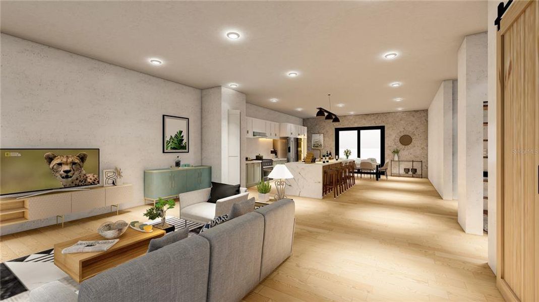 Furnished interior view inside a new home in , Tampa (Image 9).