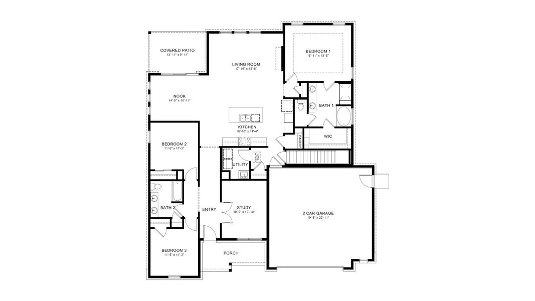2D floor plan layout of this home in Vantage, Berthoud, CO (Image 3). 2D floor plan layout of this home in Vantage, Berthoud, CO (Image 3).