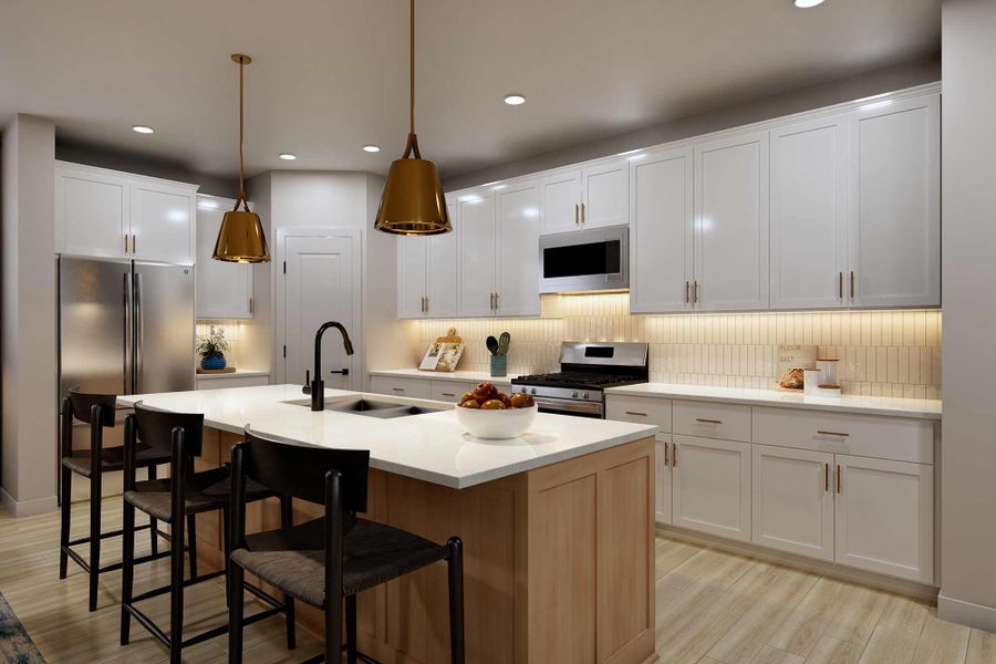 Representative furnished interior of a home built from the The Wichita Falls by David Weekley Homes in Creekshaw – Gardens, Royse City (Image 5).