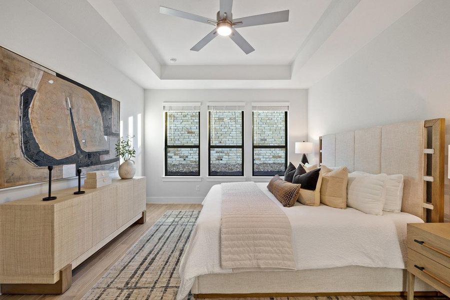 Furnished interior view inside a new home in Sweetwater, Austin (Image 9).