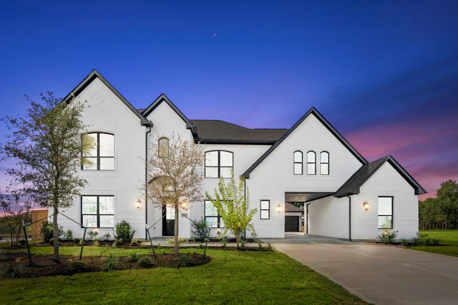 Front exterior of a new home in Briarley, Montgomery, TX, highlighting curb appeal (Image 17). Front exterior of a new home in Briarley, Montgomery, TX, highlighting curb appeal (Image 17).