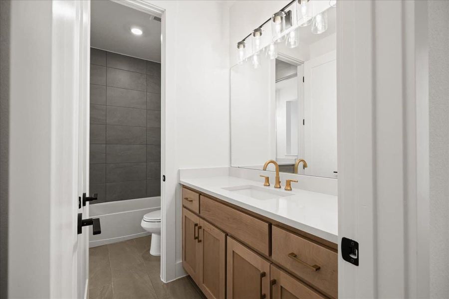Furnished interior view inside a new home in Sweetwater, Austin (Image 18).