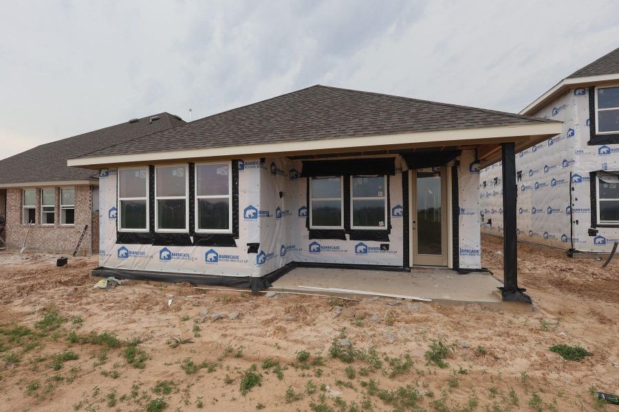Backyard with covered patio - still under construction! Backyard with covered patio - still under construction!