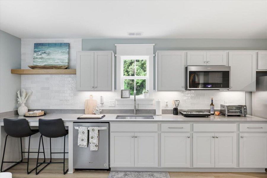 Furnished interior view inside a new home in , Charleston (Image 37).