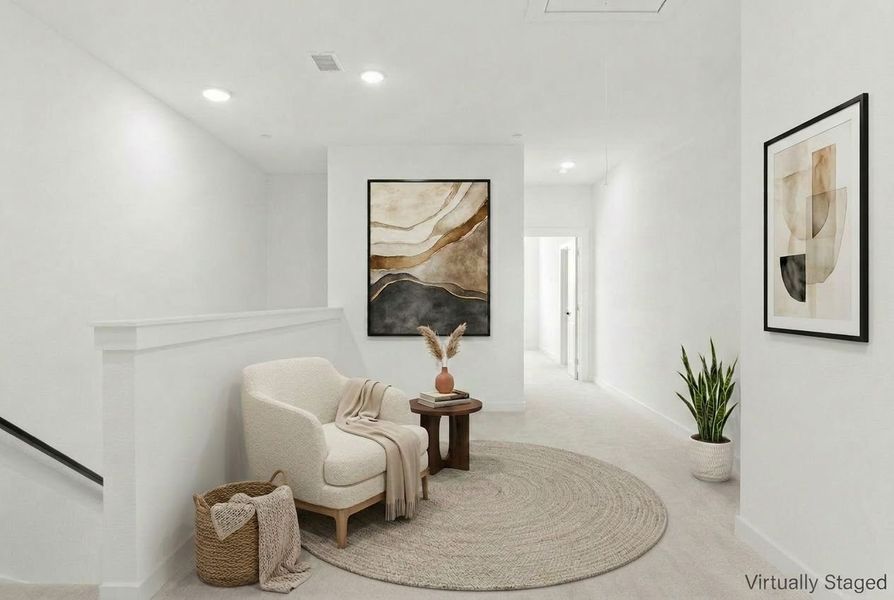 Furnished interior view inside a new home in Ten Mile Creek, Celina (Image 16). Furnished interior view inside a new home in Ten Mile Creek, Celina (Image 16).