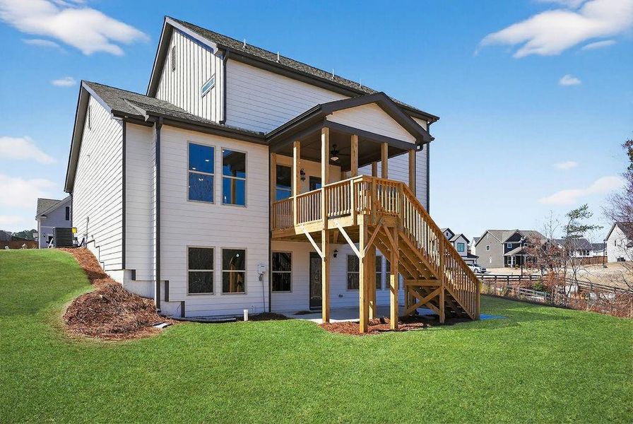 Exterior details and patio area of a home in , Homer (Image 20). Exterior details and patio area of a home in , Homer (Image 20).