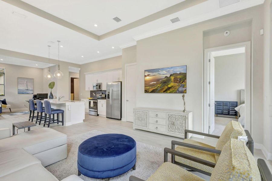 Furnished interior view inside a new home in , Port St. Lucie (Image 38).
