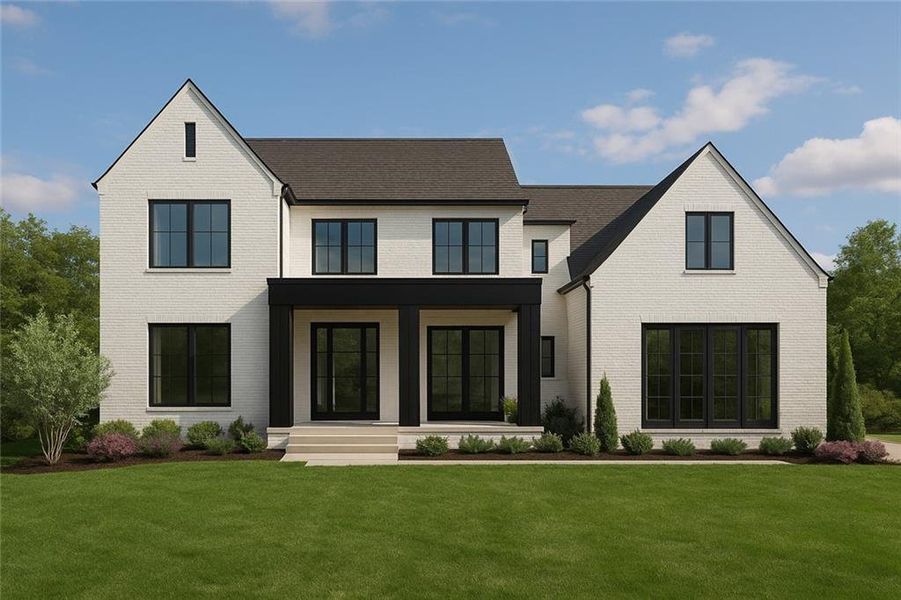 Front exterior of a new home in , Alpharetta, GA, highlighting curb appeal (Image 2).
