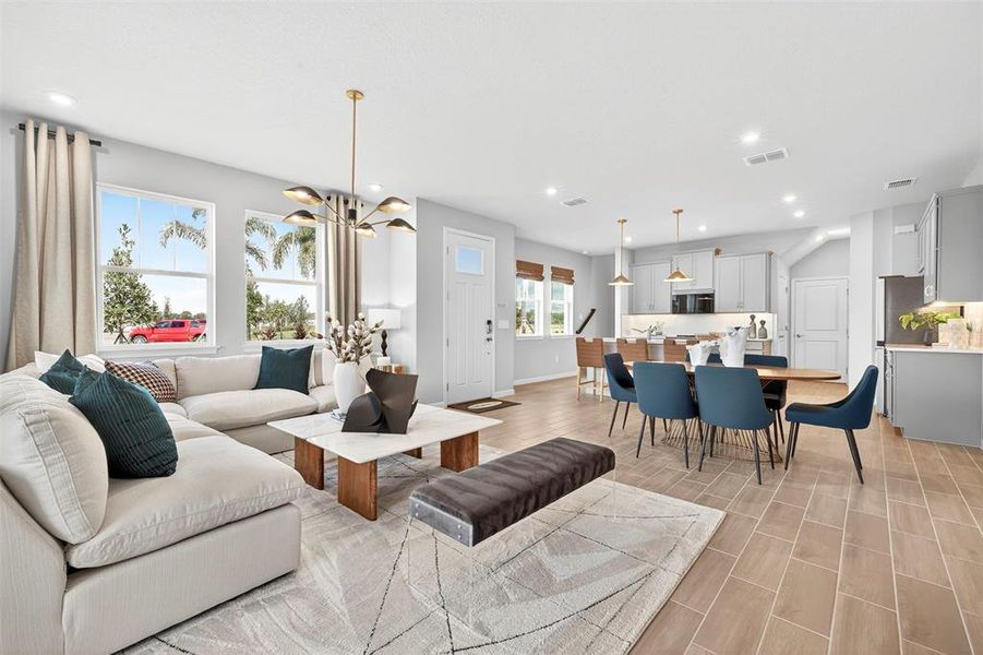 Furnished interior view inside a new home in Crosswind Ranch, Parrish (Image 29).