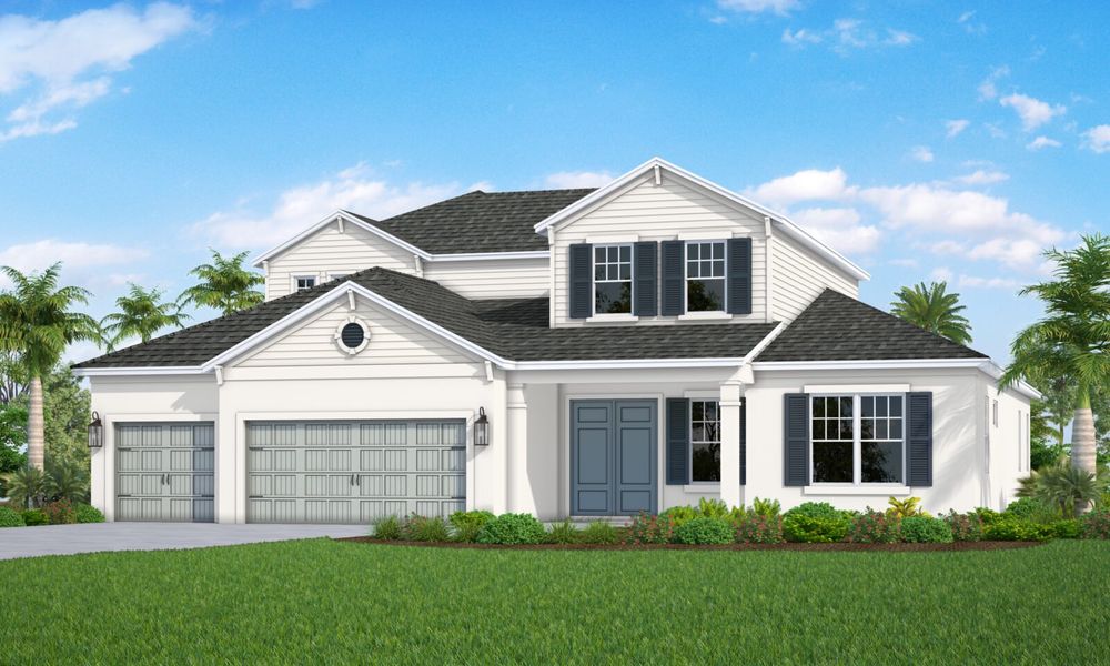 Representative exterior photo of a completed home built from the Azure by Neal Communities in Canoe Creek, Parrish, FL (Image 5).