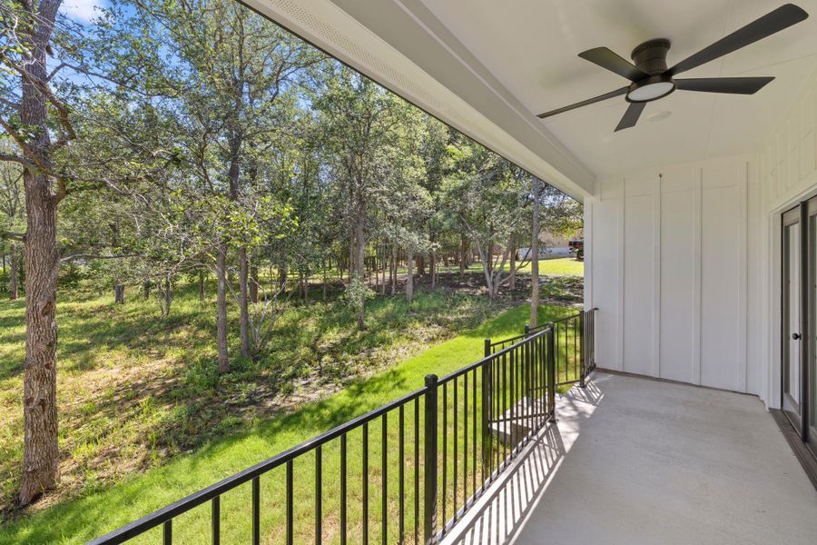 Relax on this covered porch, surrounded by tranquil natural greenery. Relax on this covered porch, surrounded by tranquil natural greenery.
